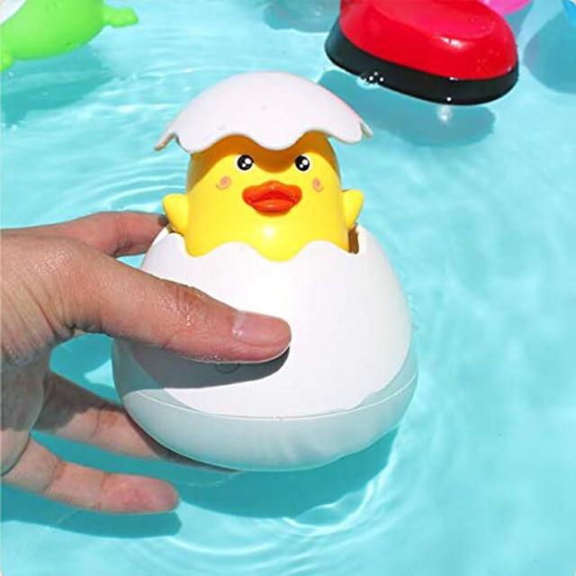 Yellow Duck Egg Greenfashionpool Baby Bathing Toys Cute Floating Squirts Animal Toys Sets with Duck Penguin Egg, Whale, Pig, Bear, Elephant 36 Foam Bath Letters&Numbers Water Spray Sprinkler for Babies Infants Toddlers Bathtub Time BT-003 Product Image