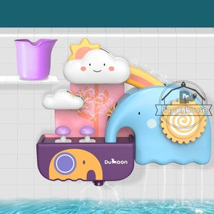 Cloud Elephant Greenfashionpool Baby Bath Toys Whale Automatic Spray Water Bath Toy with Music LED Light, Bath Toys Bathtub Toys for Toddlers Babies Kids 1 2 3 4 5 Year Old Girls Boys Gifts BT-004 Product Image
