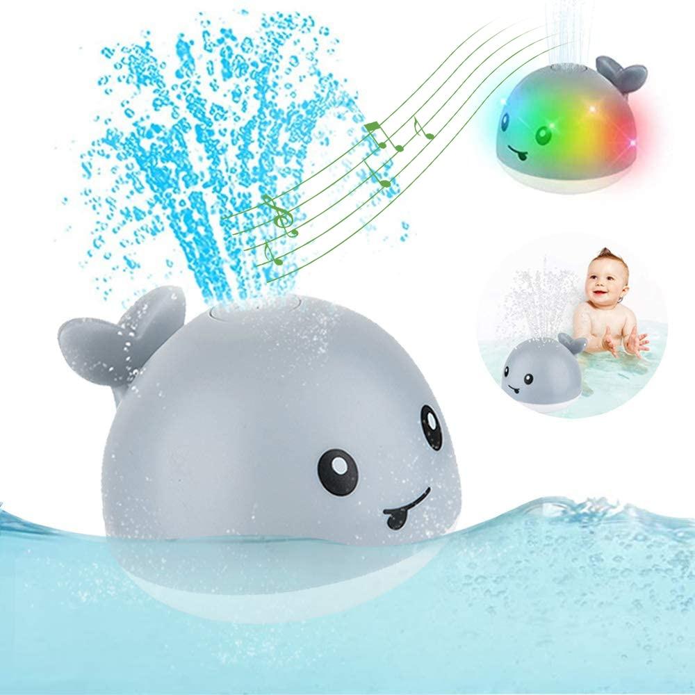 Greenfashionpool Baby Bath Toys Whale Automatic Spray Water Bath Toy with Music LED Light, Bath Toys Bathtub Toys for Toddlers Babies Kids 1 2 3 4 5 Year Old Girls Boys Gifts BT-004 Product Image Main