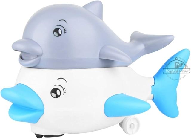 Grey White Blue Whale Greenfashionpool Baby Bath Toys Whale Automatic Spray Water Bath Toy with Music LED Light, Bath Toys Bathtub Toys for Toddlers Babies Kids 1 2 3 4 5 Year Old Girls Boys Gifts BT-004 Product Image